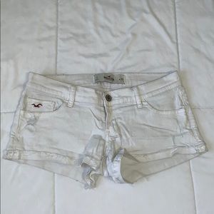 White Hollister jean shorts